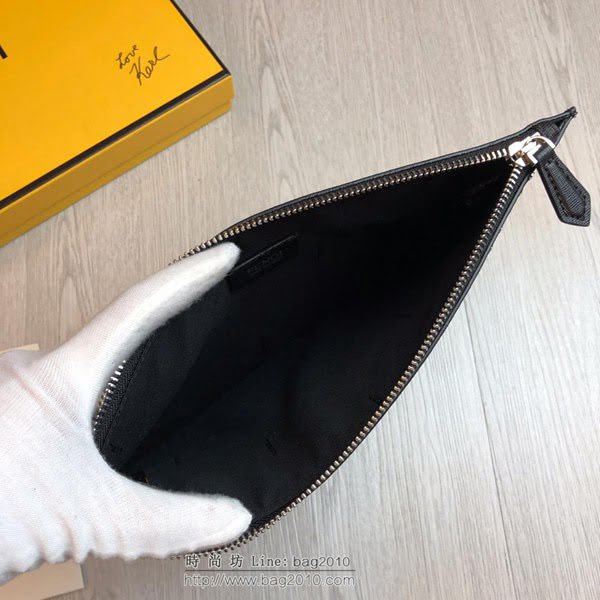 FENDI最新款手包 原單品質 進口小牛皮 小怪獸 芬迪手拿包 logo皮信封手包  fdz2127